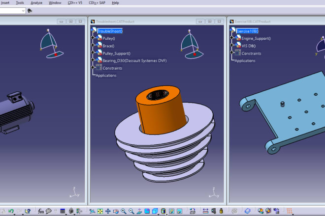 I will do mechanical engineering product design in cad software with catia or autodesk