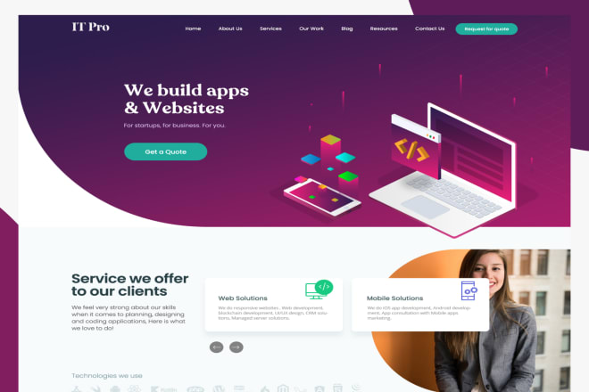 I will do modern web ui ux with latest softwares
