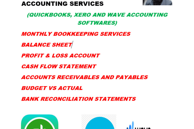 I will do monthly monthly bookkeeping