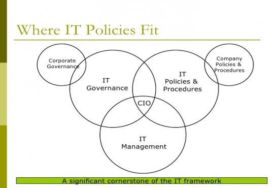 I will document all IT governance policies