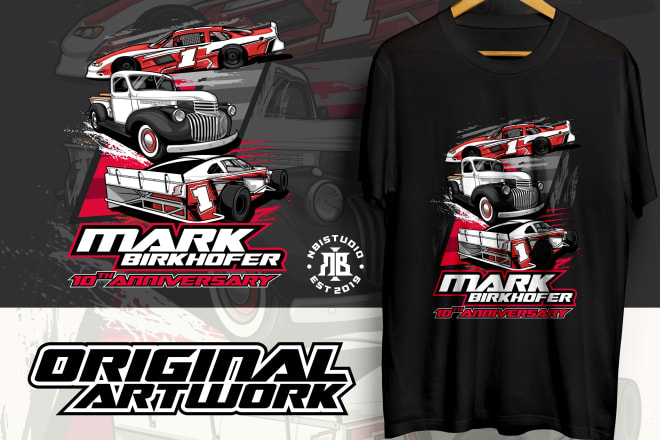 I will draw car vector illustration automotive for t shirt design