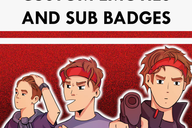 I will draw emoticon and badges for twitch and discord