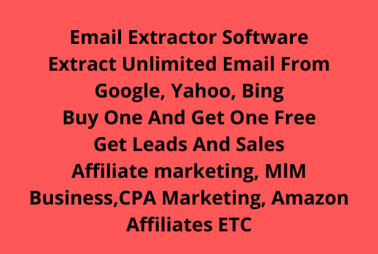 I will give you email extractor software