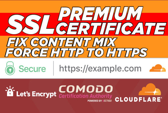 I will install premium SSL certificate on your website, server