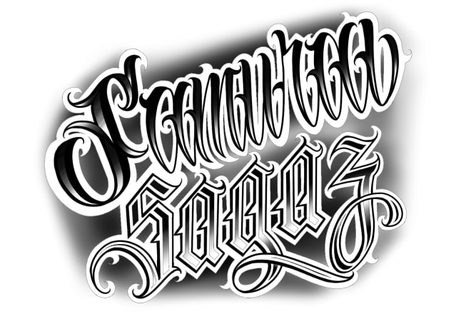I will make a profissional lettering design for tattoo