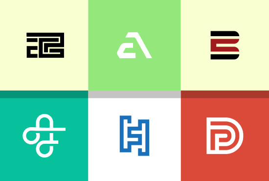I will monogram initials design simple