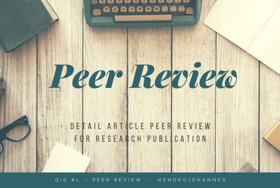 I will peer review your article before journal submission