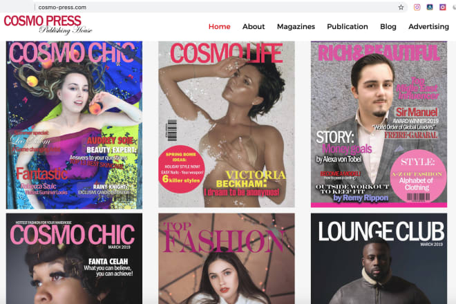 I will post your content in cosmo press HQ magazine blog