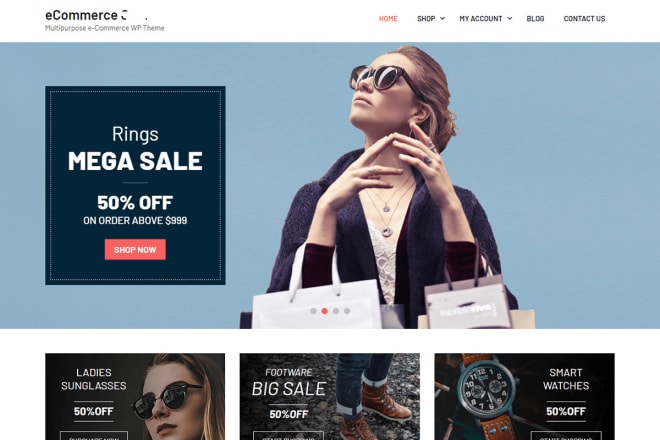 I will professional and responsive design woocommerce ecommerce dropshipping