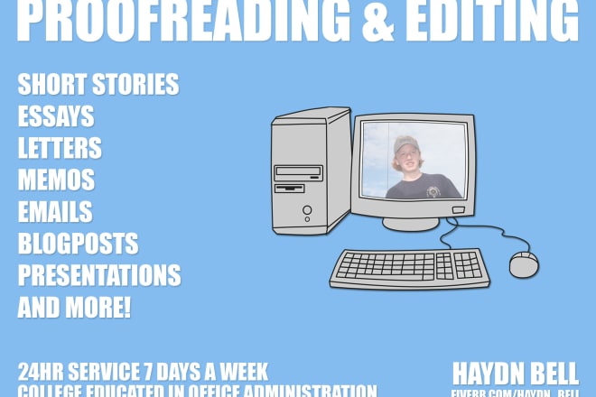 I will proofread and edit your long form writings