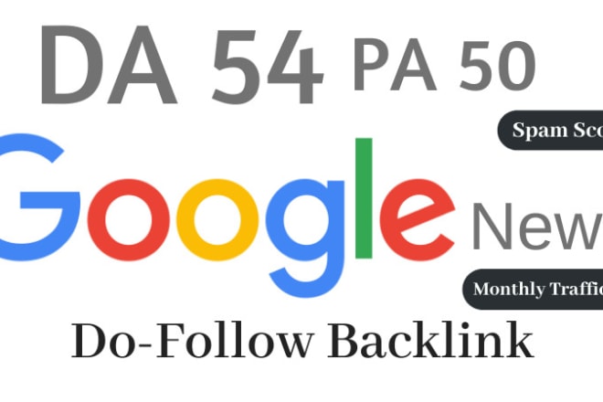 I will publish with SEO dofollow backlinks on google news site da54