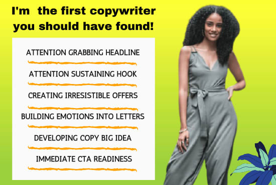I will render persuasive sales copywriting services