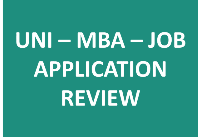I will review your resume and cover letter applications