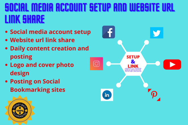 I will setup social media account and share web link