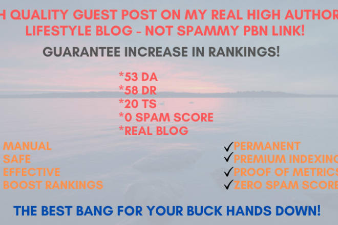 I will super quality SEO guest post with 4 dofollow backlinks on my blog