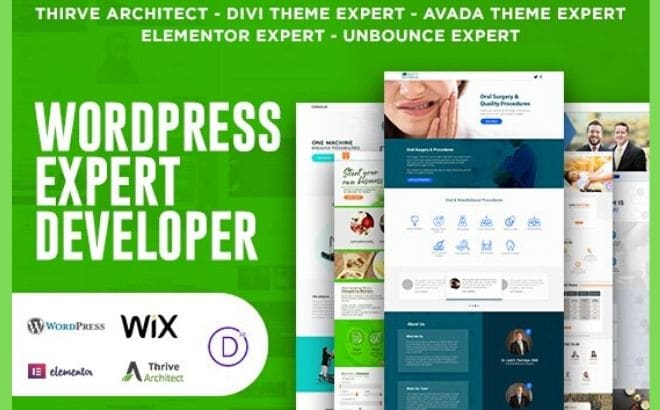 I will thrive divi theme landing page wordpress elementor unbounce wix customization