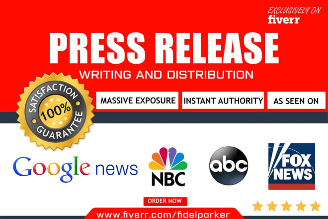 I will write a mindblowing press release do massive distribution