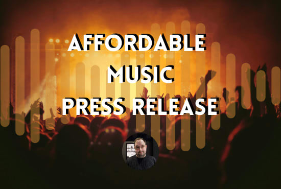 I will write a press release for your band