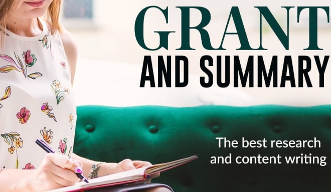 I will write professional grant proposals, reviews and budgeting
