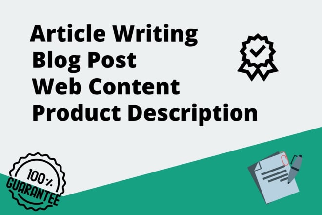 I will write SEO optimized articles, blog posts, online contents, product descriptions