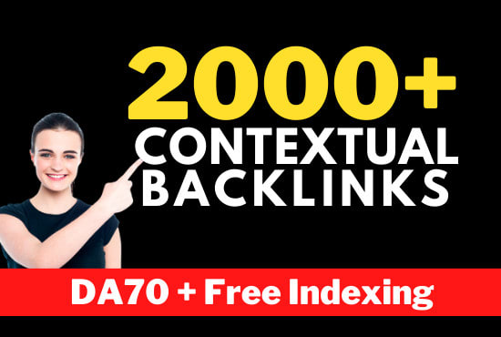 I will 2000 white hat contextual seo dofollow high quality backlinks