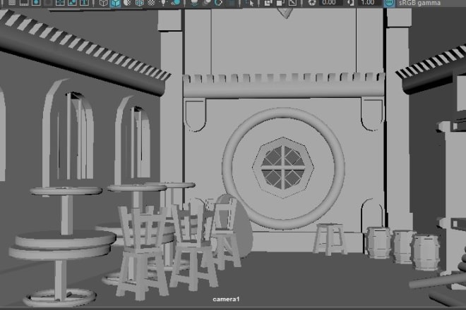 I will 3d modeling environment a basic on autodesk maya