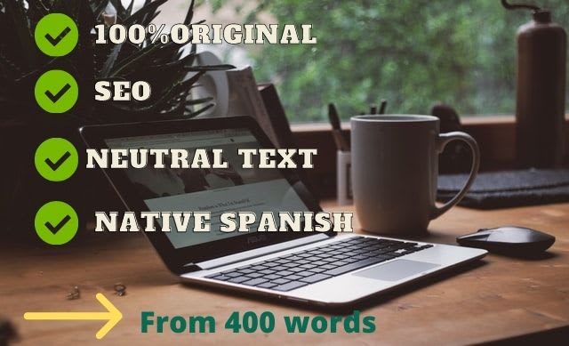 I will 500 and 1000 word articles in español
