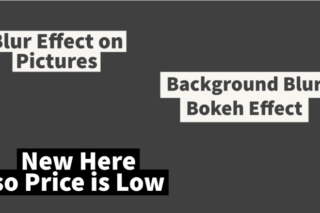 I will add bokeh effect in your photos, dslr type blur to the background
