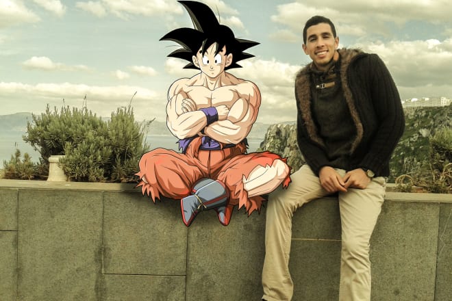 I will add your favorite anime to your photos with photoshop