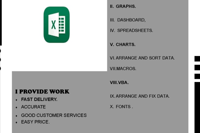 I will amazing service in excel formula macro or macro dashboard charts