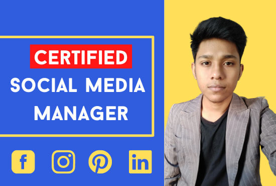 I will be social media manager for instagram and facebook