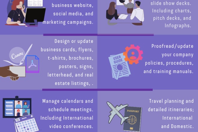 I will be your admin and marketing virtual assistant