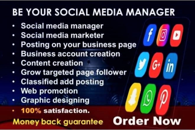 I will be your digital social media manager and content creator