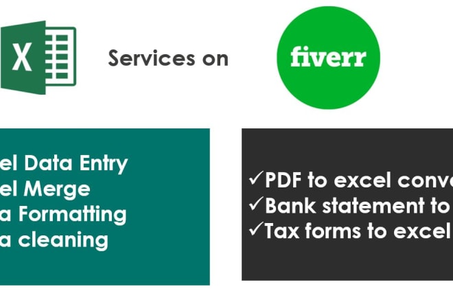 I will be your excel hero and do excel data entry, data merge, cleanup and format