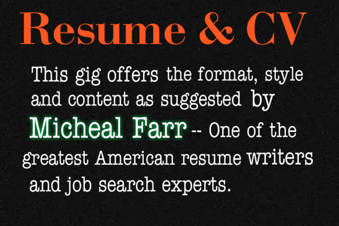 I will be your resume writer for resume writing services