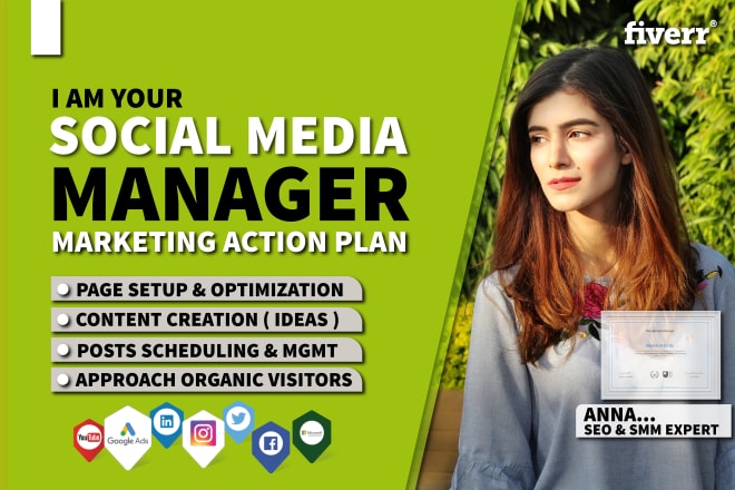 I will be your social media manager and seo assistant