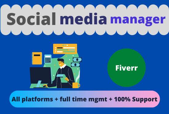 I will be your social media marketing manager