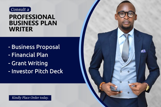I will be your startup, loan or investment business plan writer