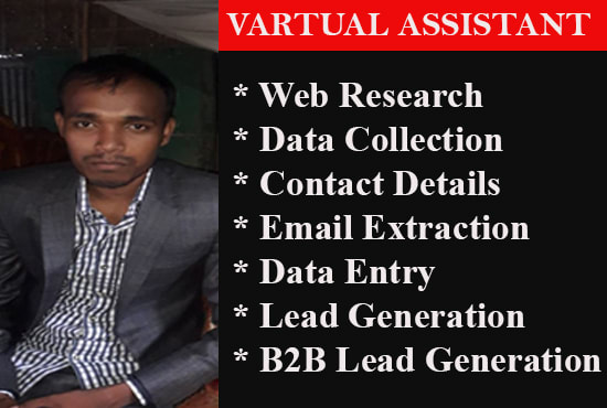 I will be your virtual assistant for fasted data entry services