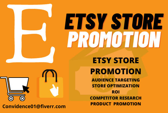I will boost your etsy store with promotional strategy to bring real buyers