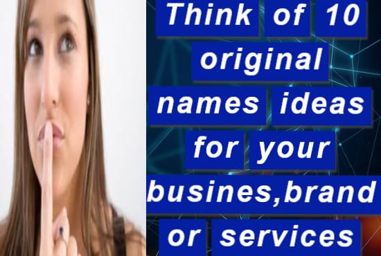 I will brainstorm catchy business name,brand name,taglines