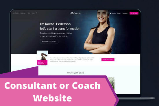 I will build a coaching or consulting website for you