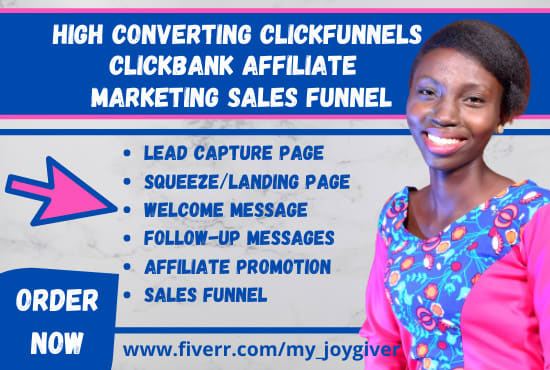 I will build a high converting clickfunnels clickbank affiliate marketing sales funnel