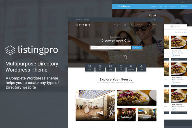 I will build directories websites using listingpro mylisting javo wilcity