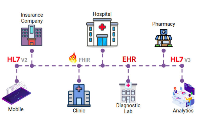 I will build hl7 fhir emr healthcare interoperability solutions