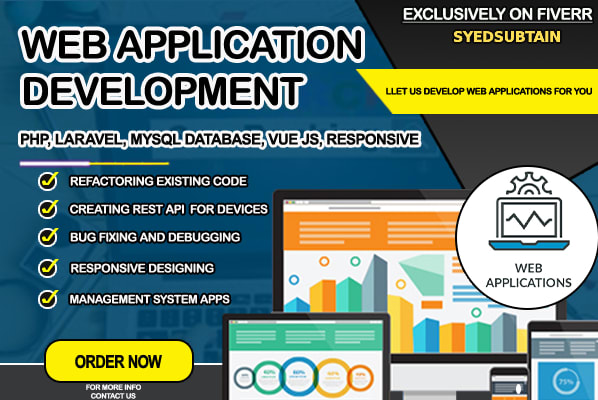 I will build website or web app using PHP, laravel, mysqli, bootstrap