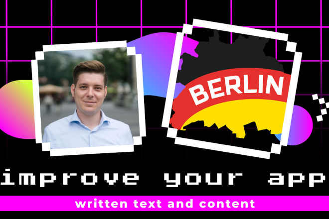 I will check and improve your written app content I deutsch I german