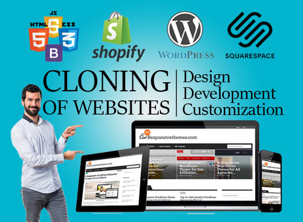 I will clone, duplicate or copy websites as it is for your business