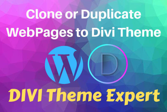 I will clone or duplicate your wordpress website to divi theme