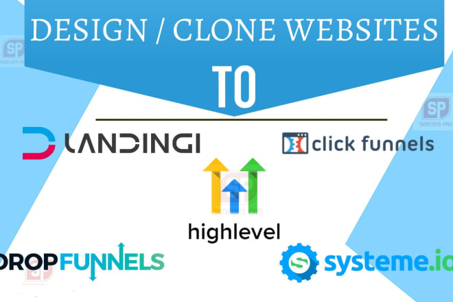 I will clone or transfer website to kartra, clickfunnels, wix, drop funnels